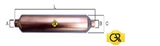 Filtr odwadniacz wypełniony typu SM-25P